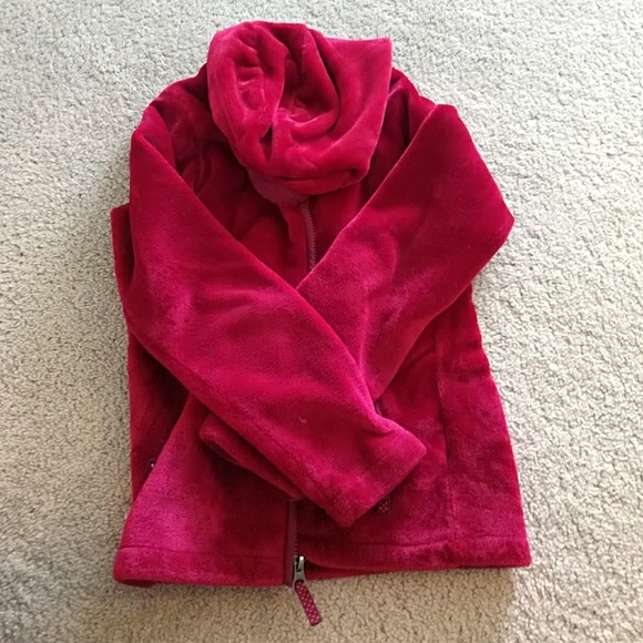 Girls red Land's End sweatshirt - Picture 1 of 2